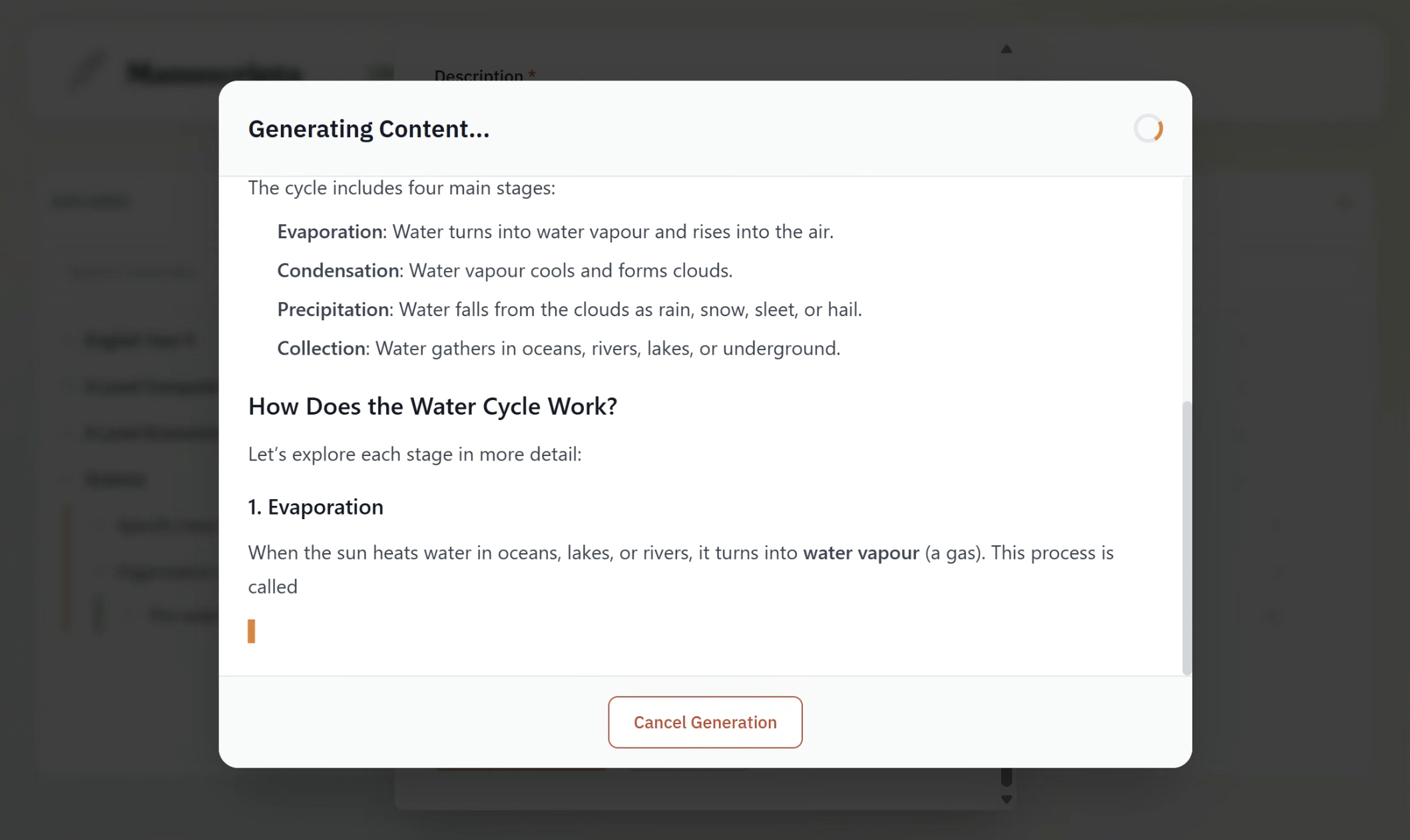 Home LLM Water Cycle